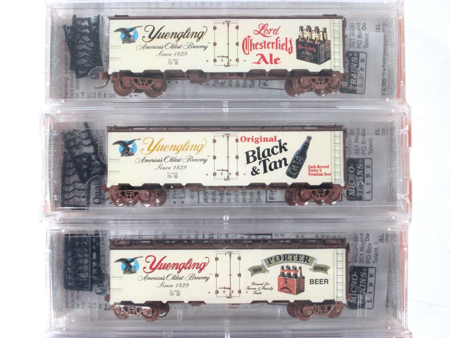 N Scale ***YUENGLING BREWERY*** Beer Reefer 6-Pack ---- Micro Trains NSC Special