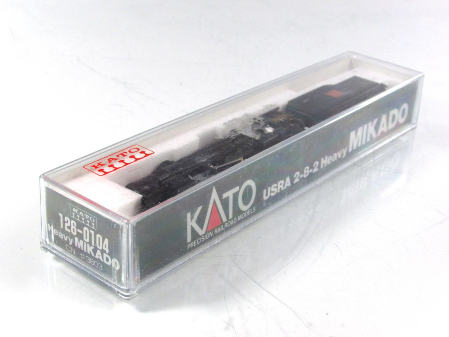 N Scale ***CANADIAN NATIONAL*** Heavy Mikado 2-8-2 Steamer #3803 - Kato 126-0104