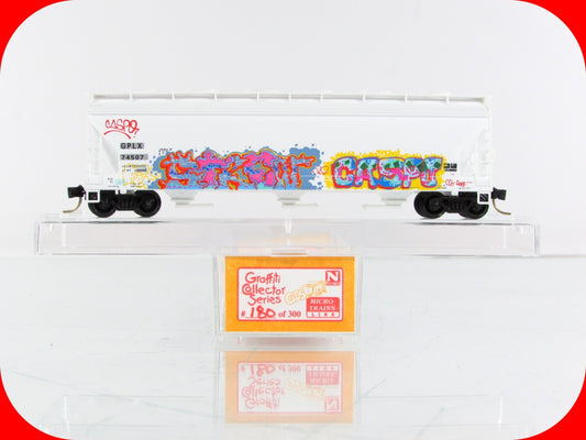 N Scale GPLX **STREN, CASPO GRAFFITI** Hopper #119 of 300 - Micro Trains **RARE