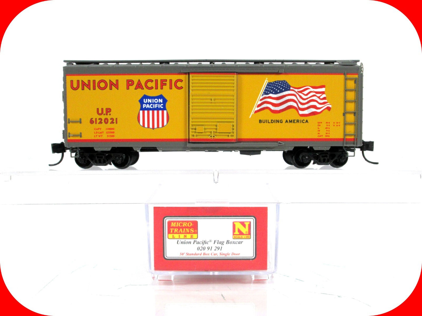 N Scale **UP Building America** Box Car #612021 - Micro Trains NSE **ULTRA RARE!