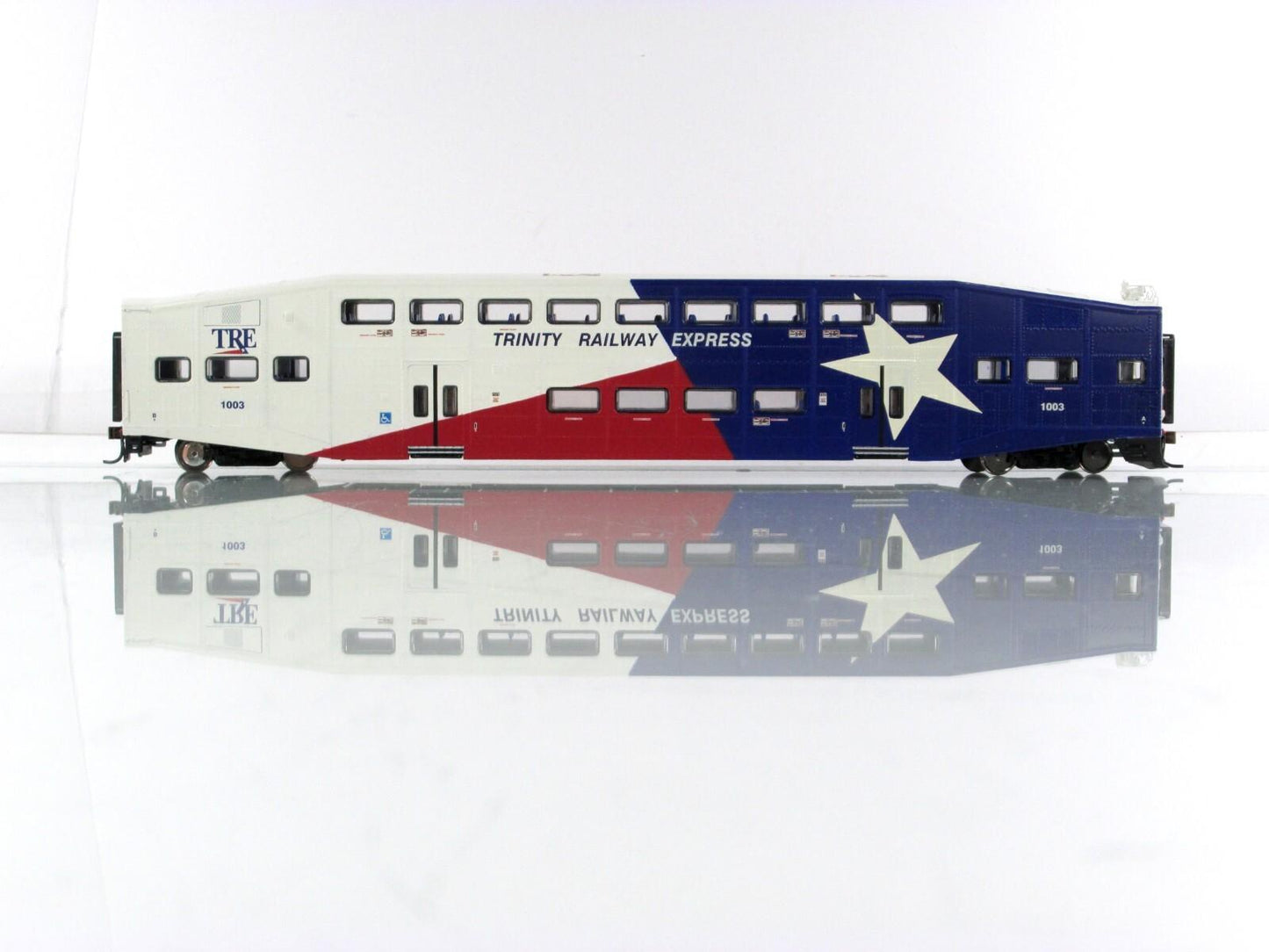 HO Scale **TRINITY RAILWAY EXPRESS** Bombardier Control Car #1003 -Athearn 25529