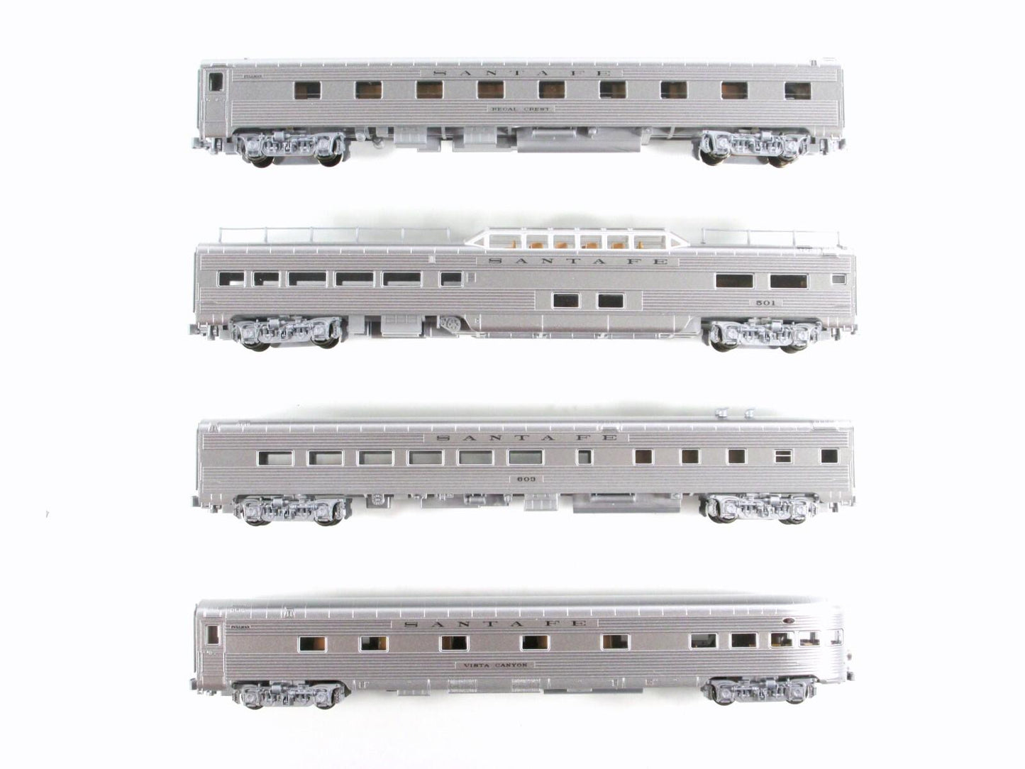 N Scale ***SANTA FE SUPER CHIEF*** Lightweight Passenger Set A --- Kato 106-6001