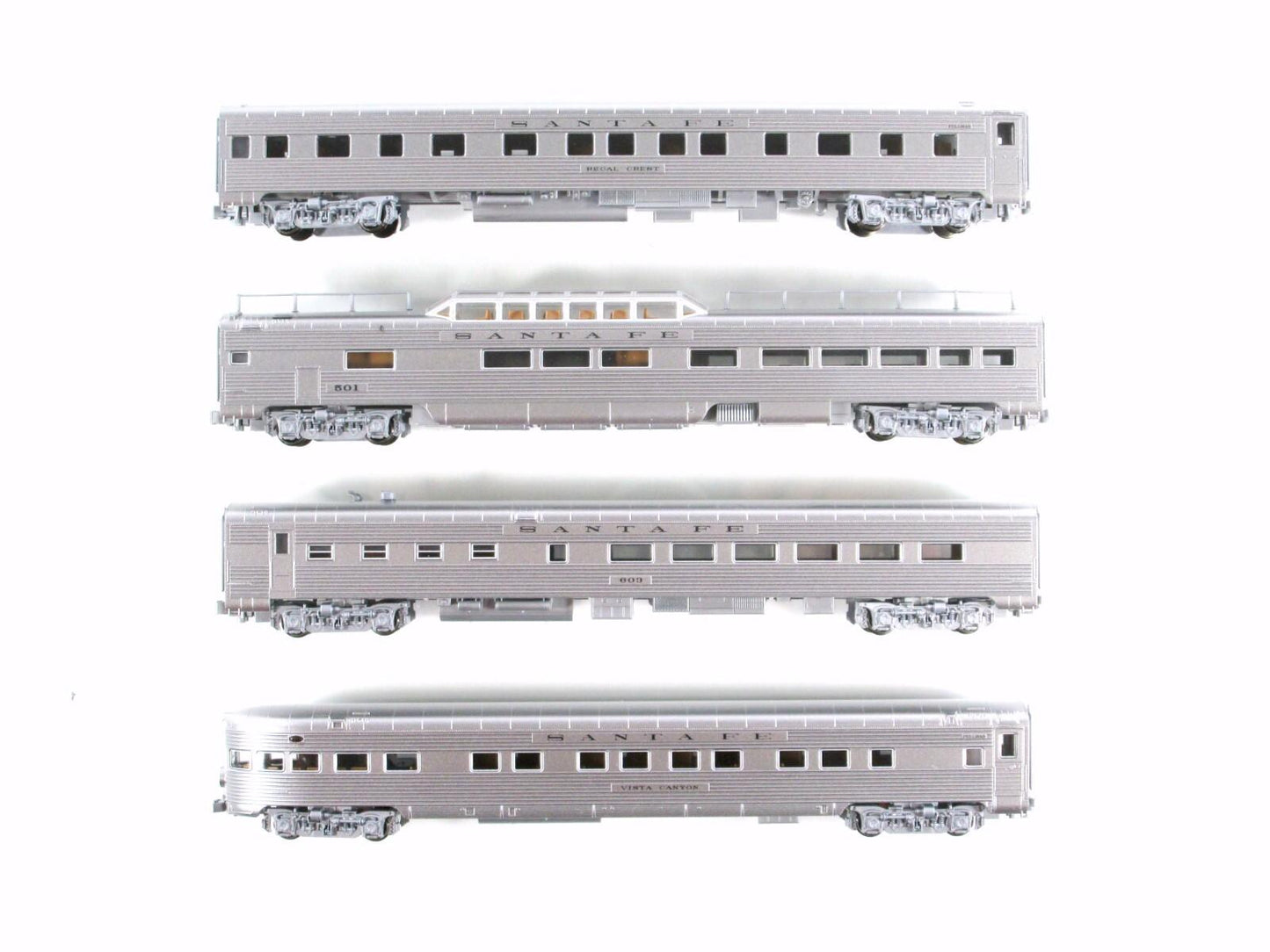 N Scale ***SANTA FE SUPER CHIEF*** Lightweight Passenger Set A --- Kato 106-6001