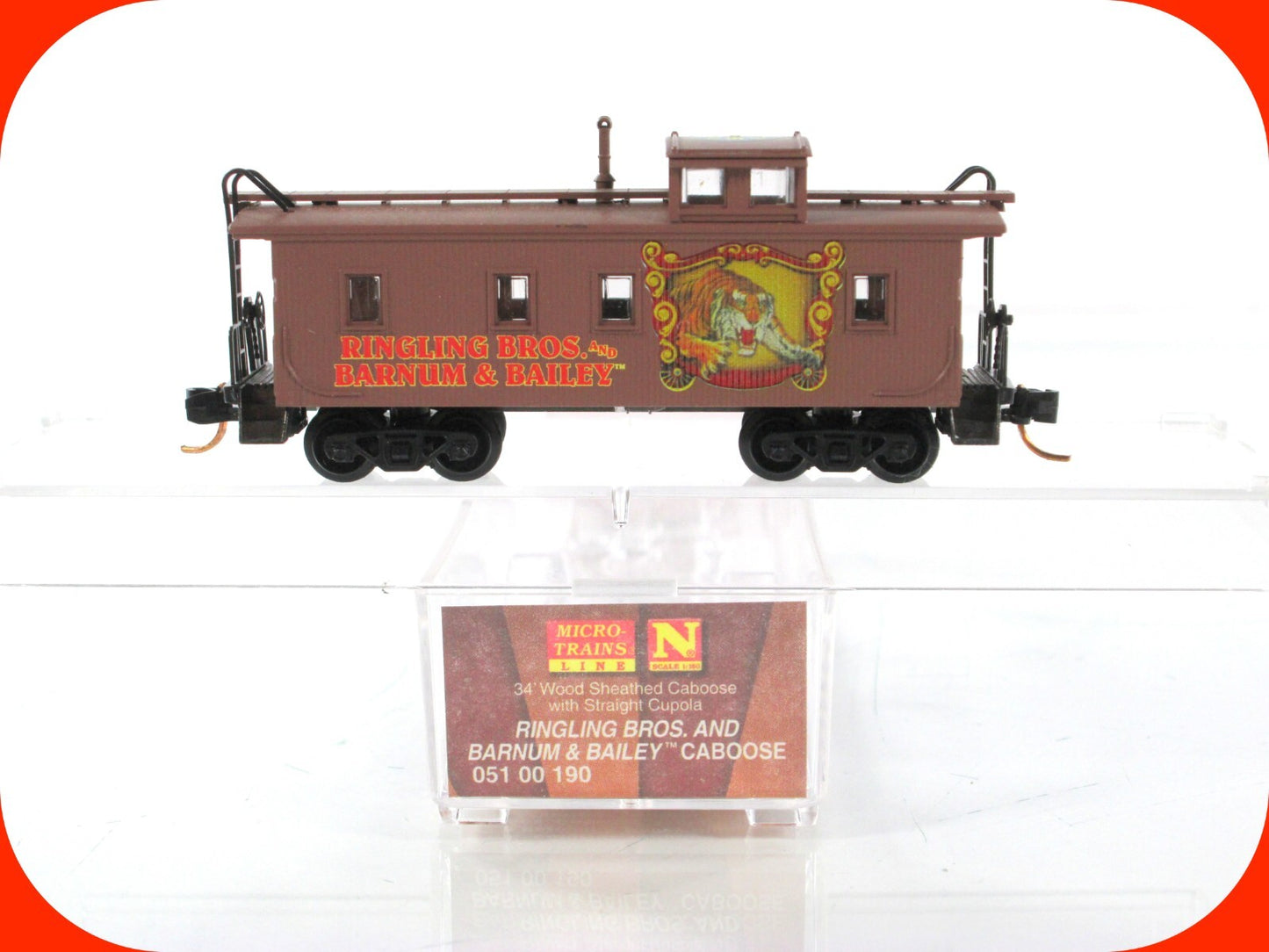 N Scale **RINGLING Bros BARNUM & BAILEY** Circus Caboose --Micro Trains 05100190