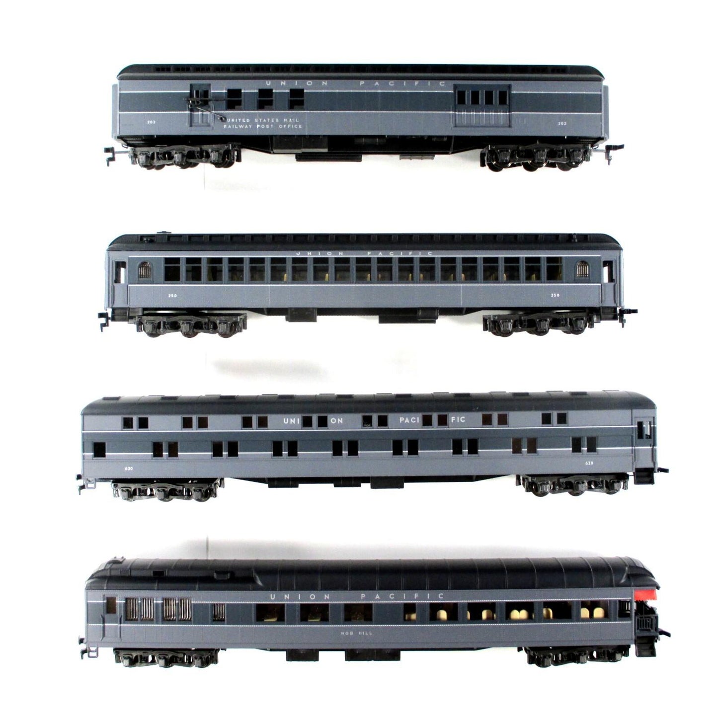 HO Scale ***UNION PACIFIC GRAY*** 1920s HeavyWt Passenger Set B - Rivarossi 6923