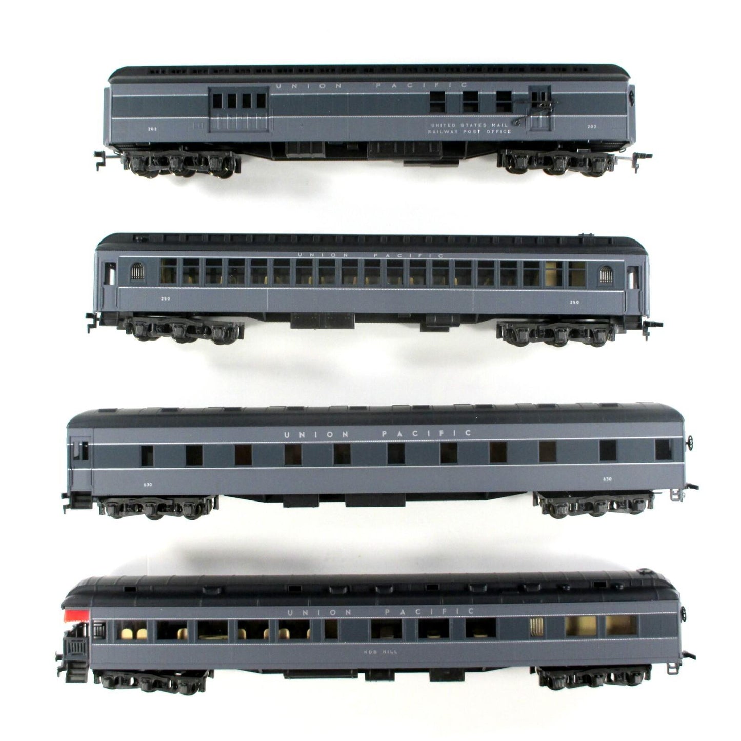 HO Scale ***UNION PACIFIC GRAY*** 1920s HeavyWt Passenger Set B - Rivarossi 6923