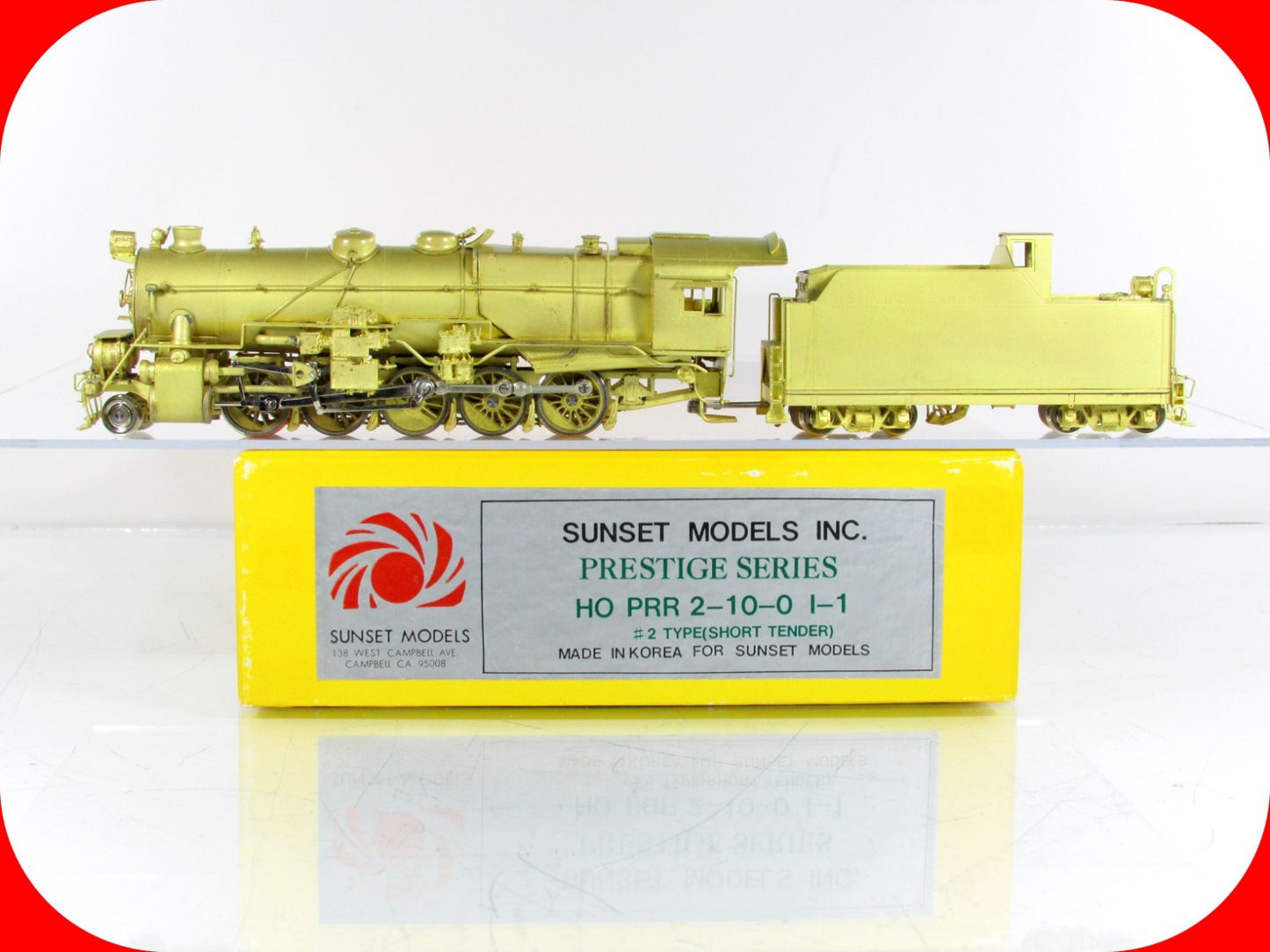 HO Scale BRASS ***PENNSYLVANIA*** 2-10-0  I-1  Steam Locomotive - by Sunset