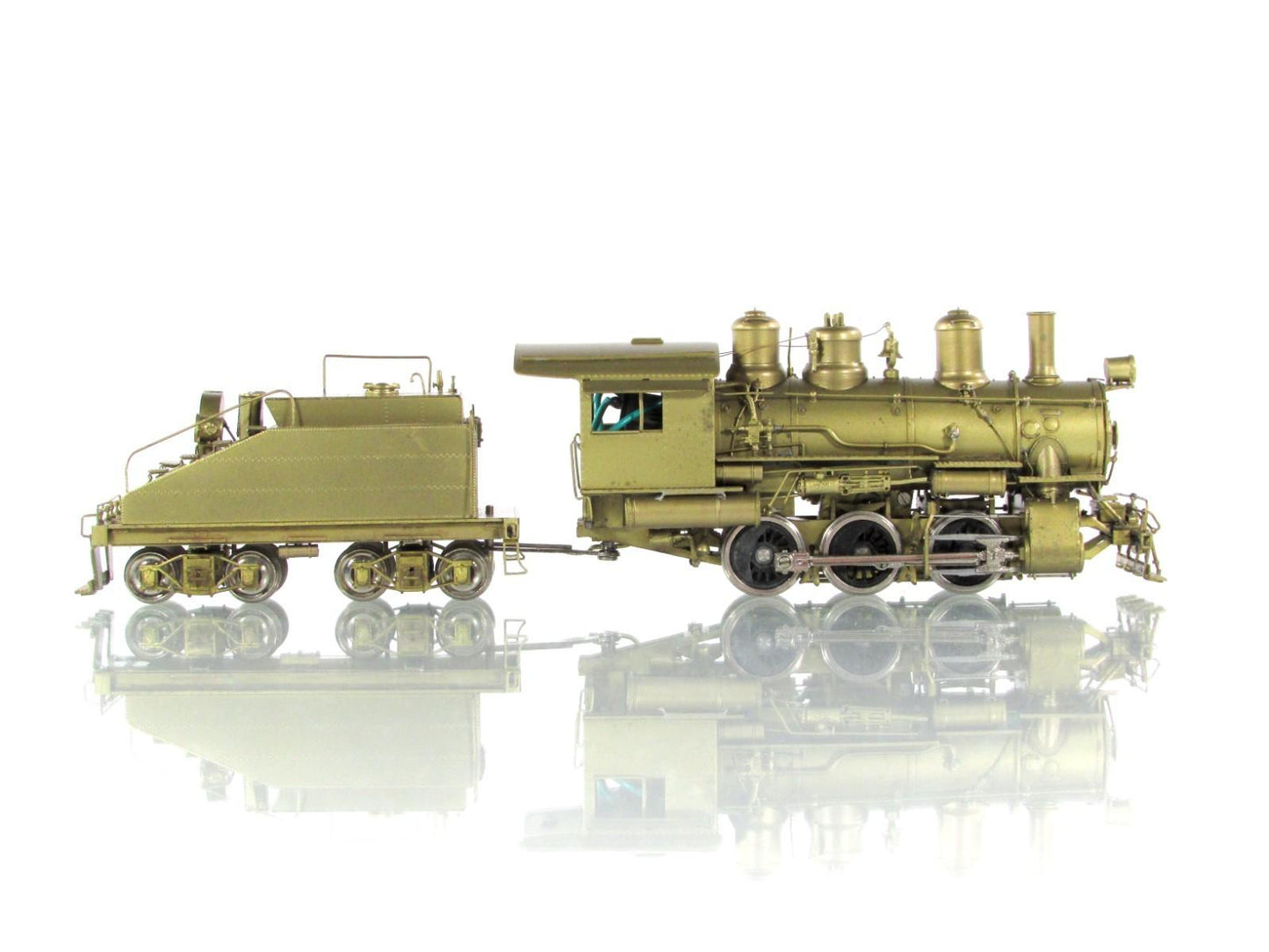 HO Scale Brass **SANTA FE** 2100 Series 0-6-0 Steam Locomotive - Hallmark Models