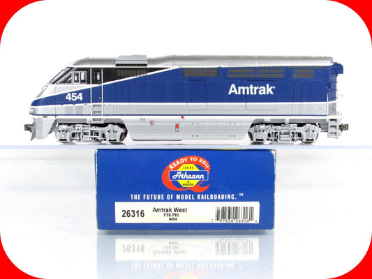 HO Scale ***AMTRAK WEST*** Bombardier F59PHI #454 - Athearn 26316, DCC Installed