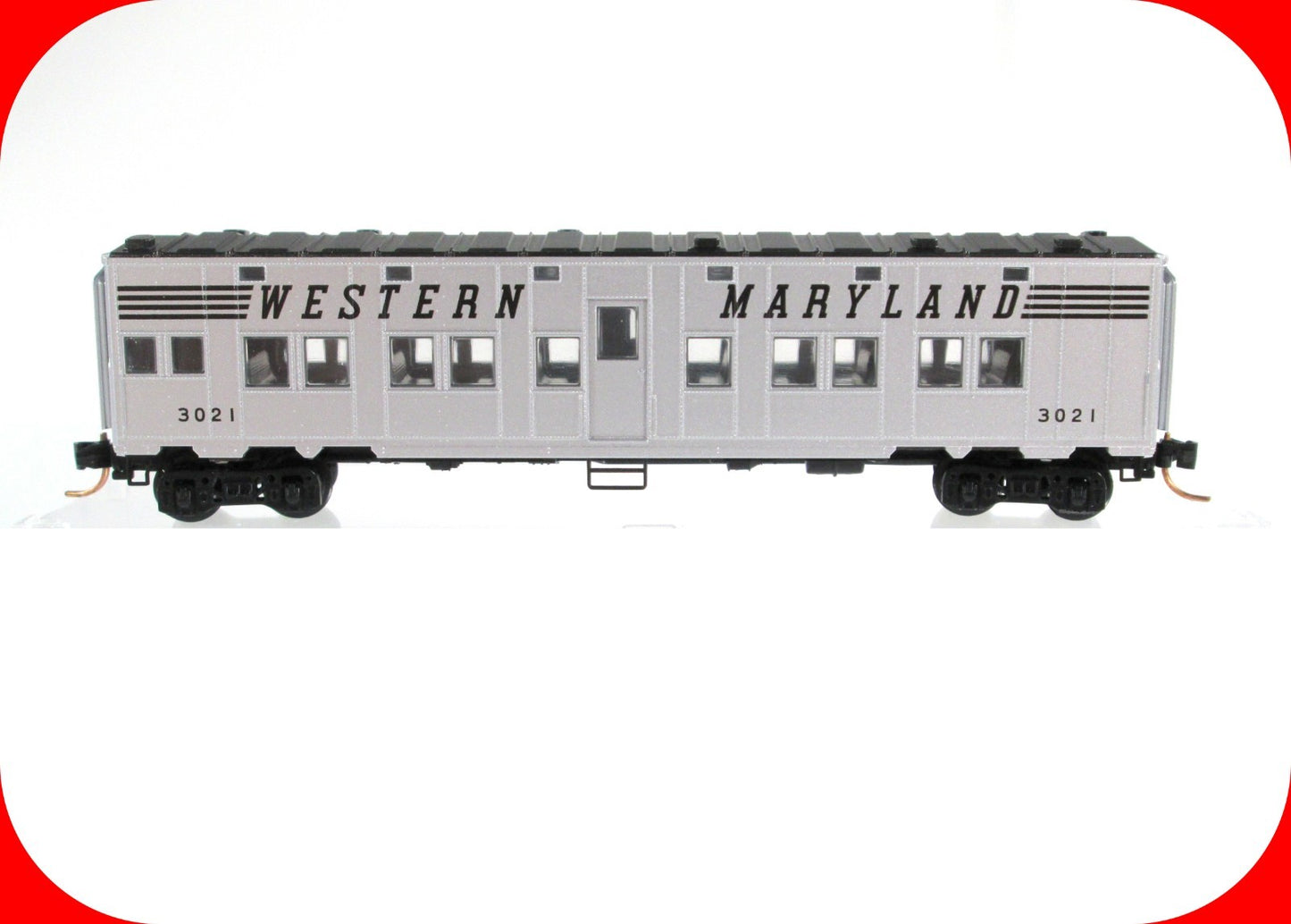 N Scale **WESTERN MARYLAND** 50' Troop Sleeper Car #3021 --Micro Trains 11600050
