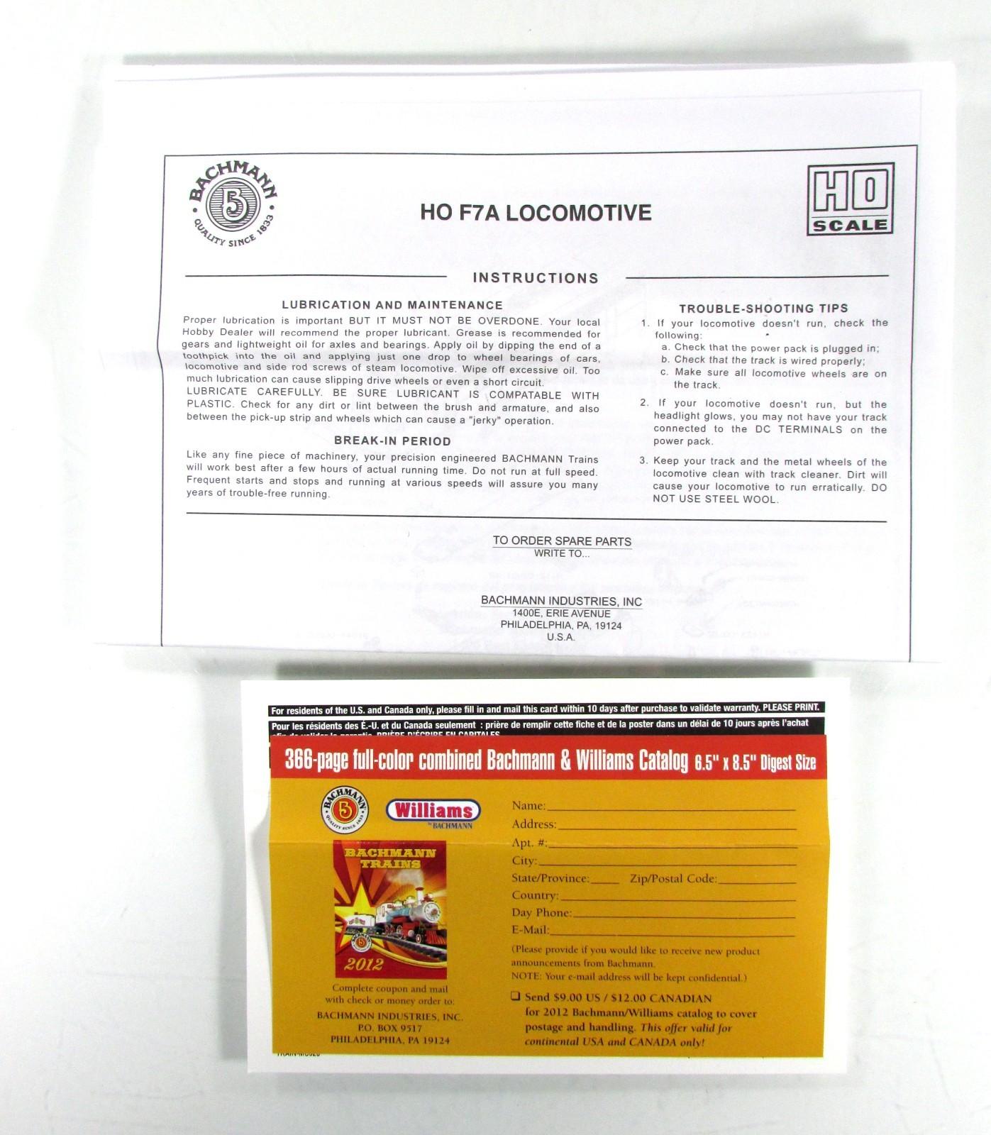 HO Scale ***ALASKA*** F7A Locomotive - Bachmann 63710, DCC Ready
