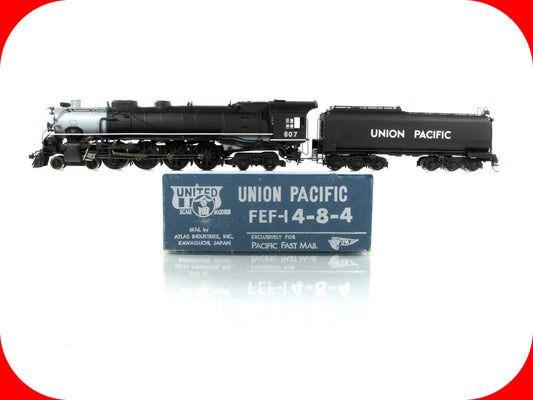 HO Scale BRASS **UNION PACIFIC** FEF-1 4-8-4 Steam Locomotive #807 - United, PFM