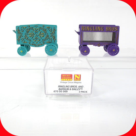 N Scale Ringling Barnum Bailey Vintage Circus Wagon Set - Micro Trains 47000069