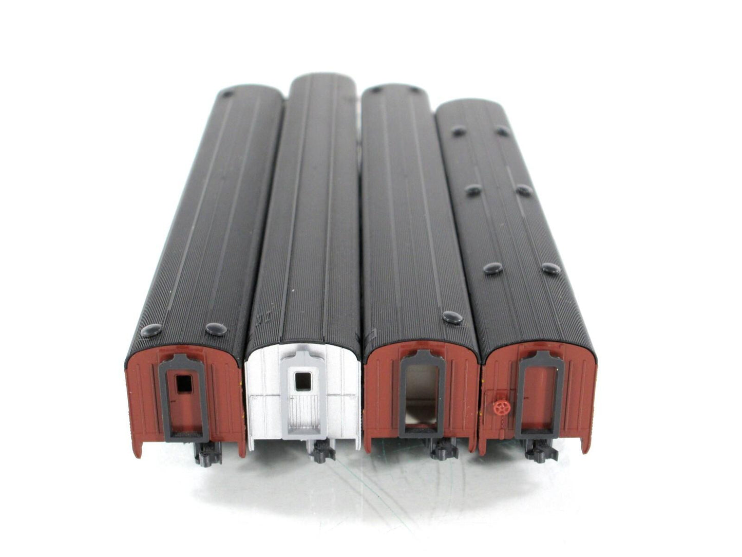 N Scale ***PENNSYLVANIA*** Corrugated Passenger Car 4-Pack Set C,  Kato 106-1701