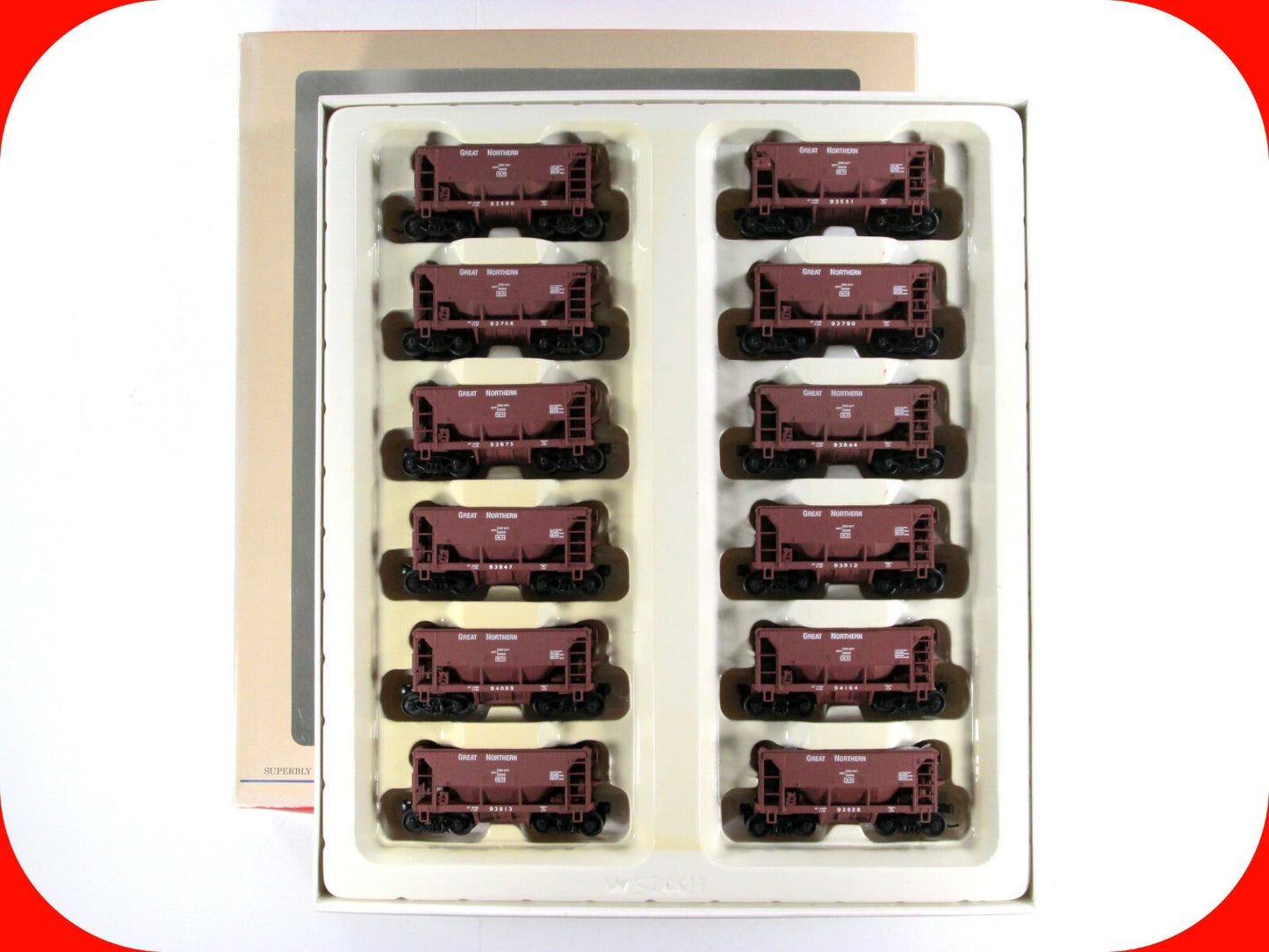 HO Scale ***GREAT NORTHERN*** Mining Ore Car 12-Pack Set ----- Walthers 932-4462