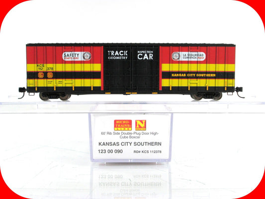 N Scale ***KANSAS CITY SOUTHERN*** Track Inspection Car -- Micro-Trains 12300090