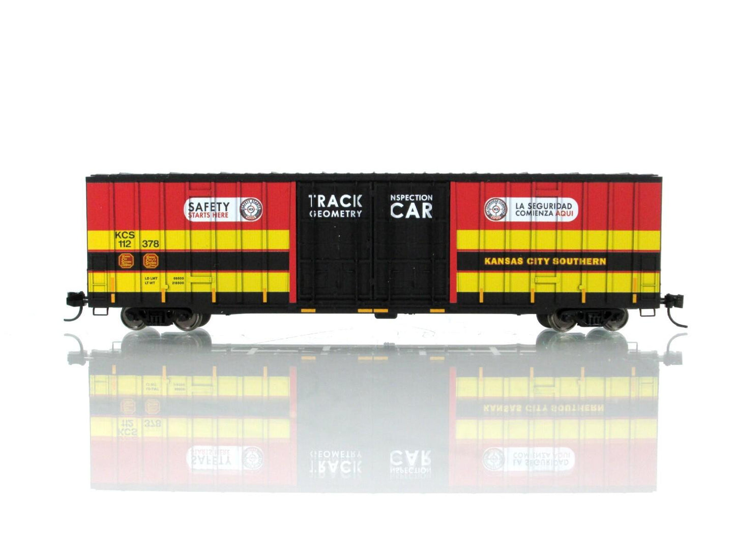 N Scale ***KANSAS CITY SOUTHERN*** Track Inspection Car -- Micro-Trains 12300090