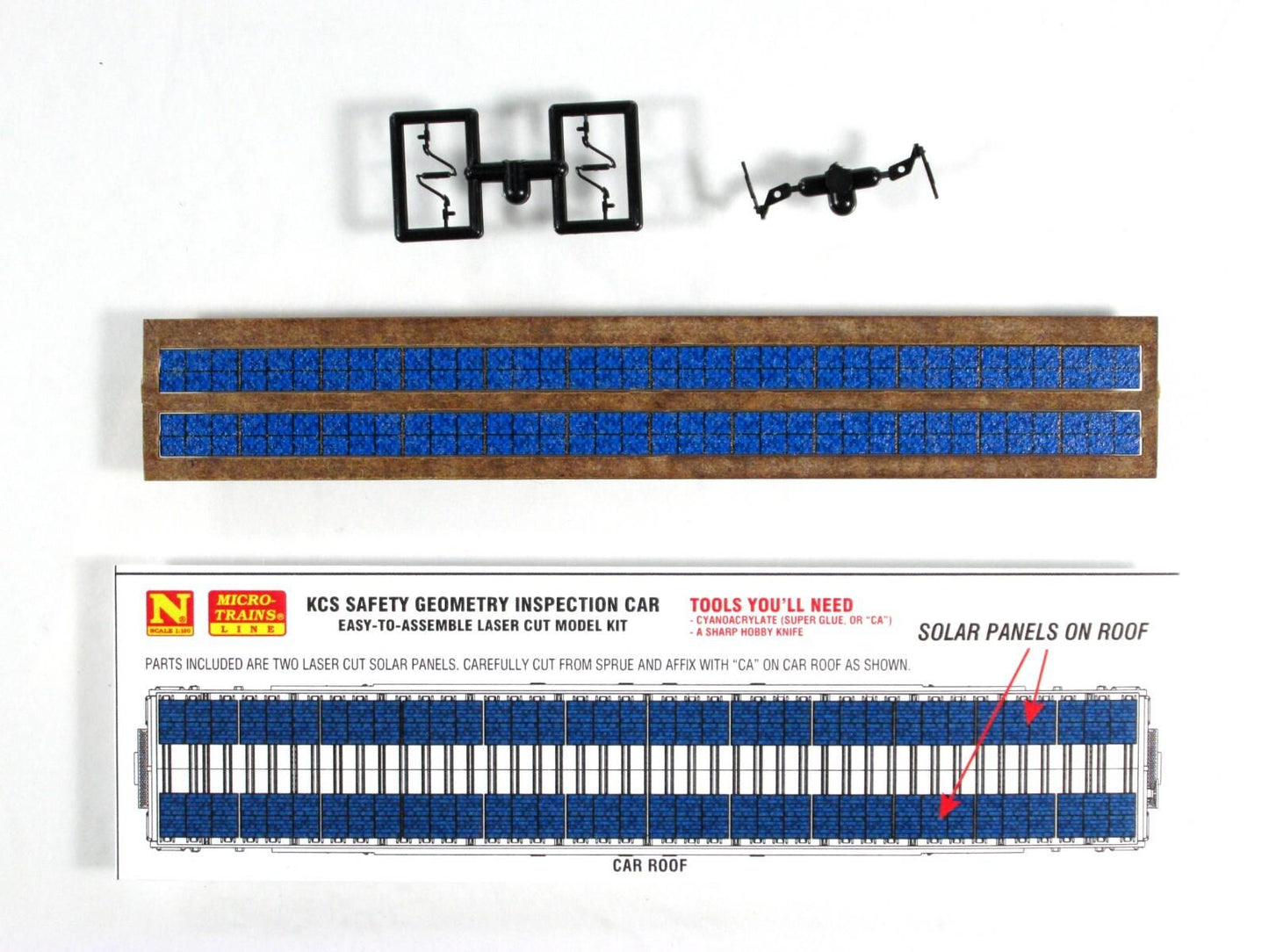 N Scale ***KANSAS CITY SOUTHERN*** Track Inspection Car -- Micro-Trains 12300090