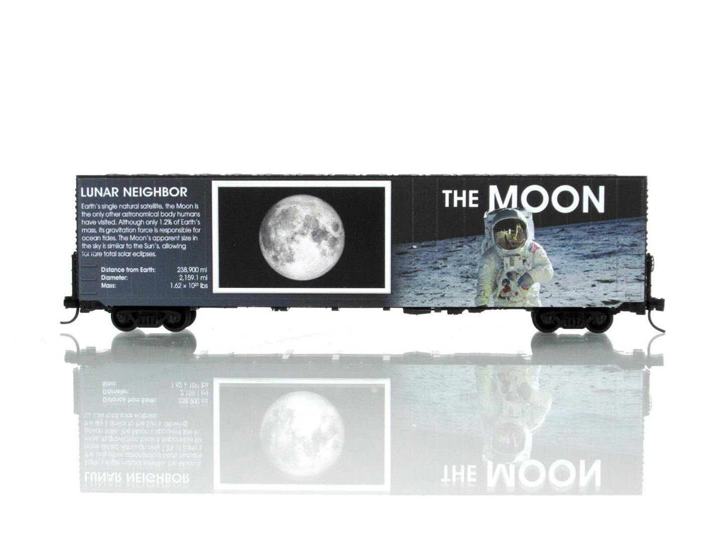 N Scale **The Moon** Solar System Planet Series Box Car -- Micro Trains 10202840