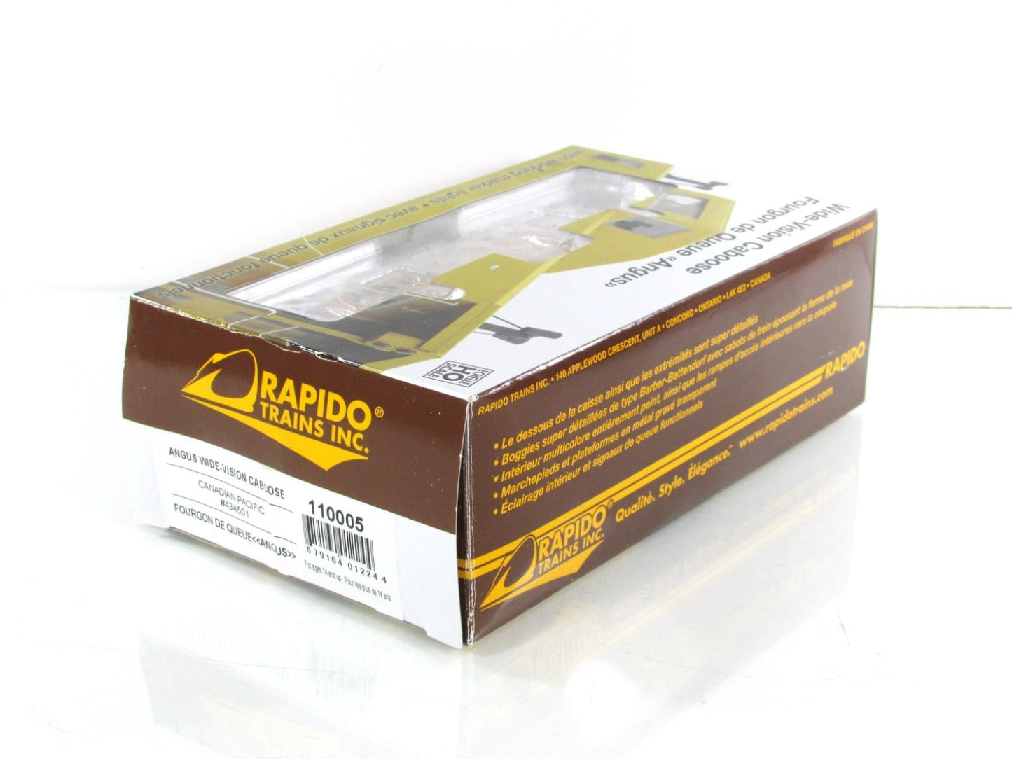 HO Scale **CANADIAN PACIFIC** Wide-Vision Caboose #434501 -Rapido 110005 *Lights