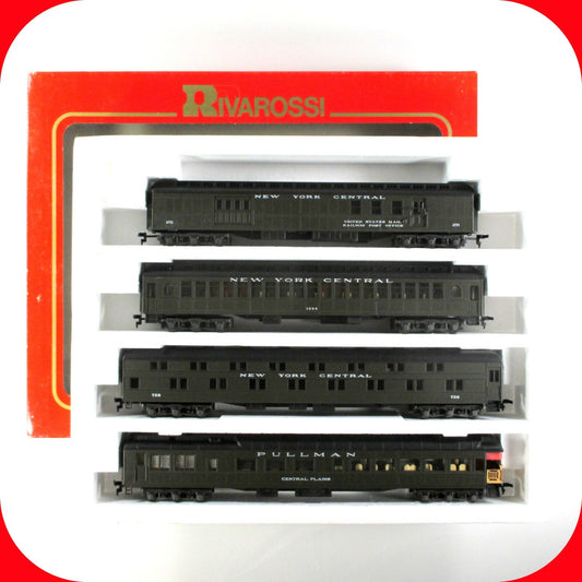 HO Scale NEW YORK CENTRAL 1920s Passenger 4-Car Set B, Interiors, Rivarossi 6925