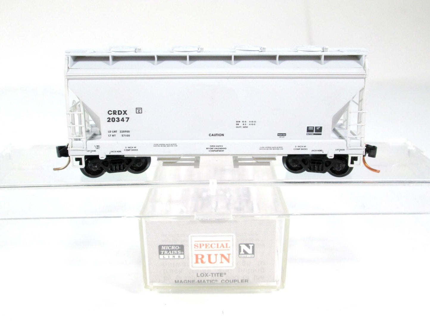 N Scale ***HALLOWEEN*** Graffiti 2-Bay Hopper, 400 of 500 -- Micro Trains **RARE