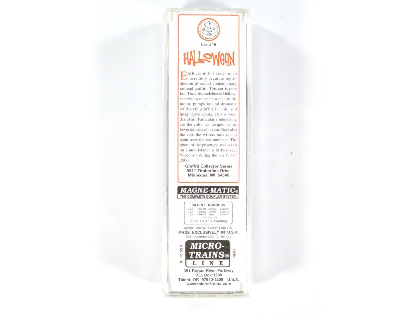 N Scale ***HALLOWEEN*** Graffiti 2-Bay Hopper, 400 of 500 -- Micro Trains **RARE
