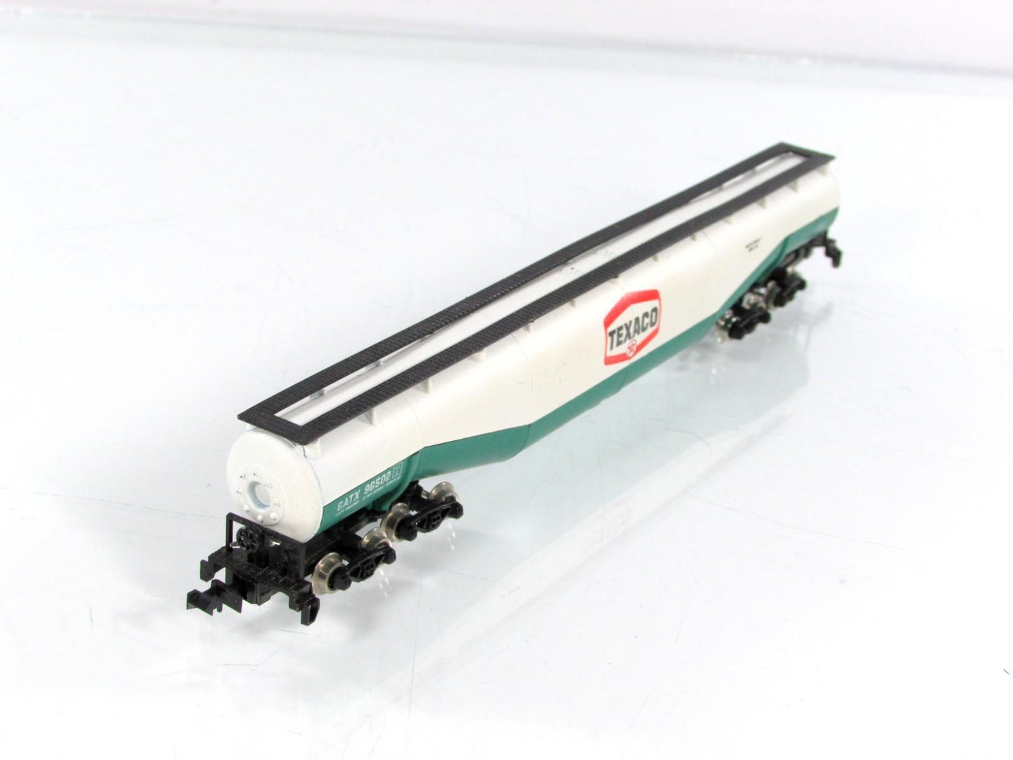 N Scale ***TEXACO*** 94' Jumbo Whale Belly Tank Car, GATX 96502 --- Atlas 3112