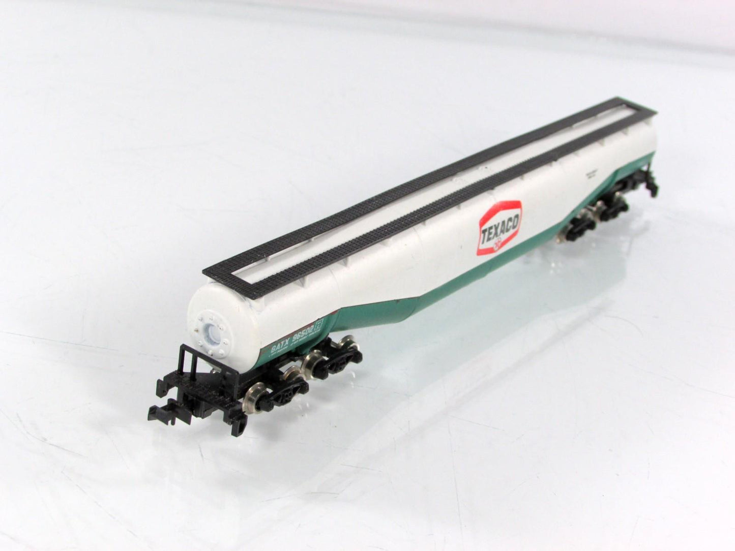 N Scale ***TEXACO*** 94' Jumbo Whale Belly Tank Car, GATX 96502 --- Atlas 3112