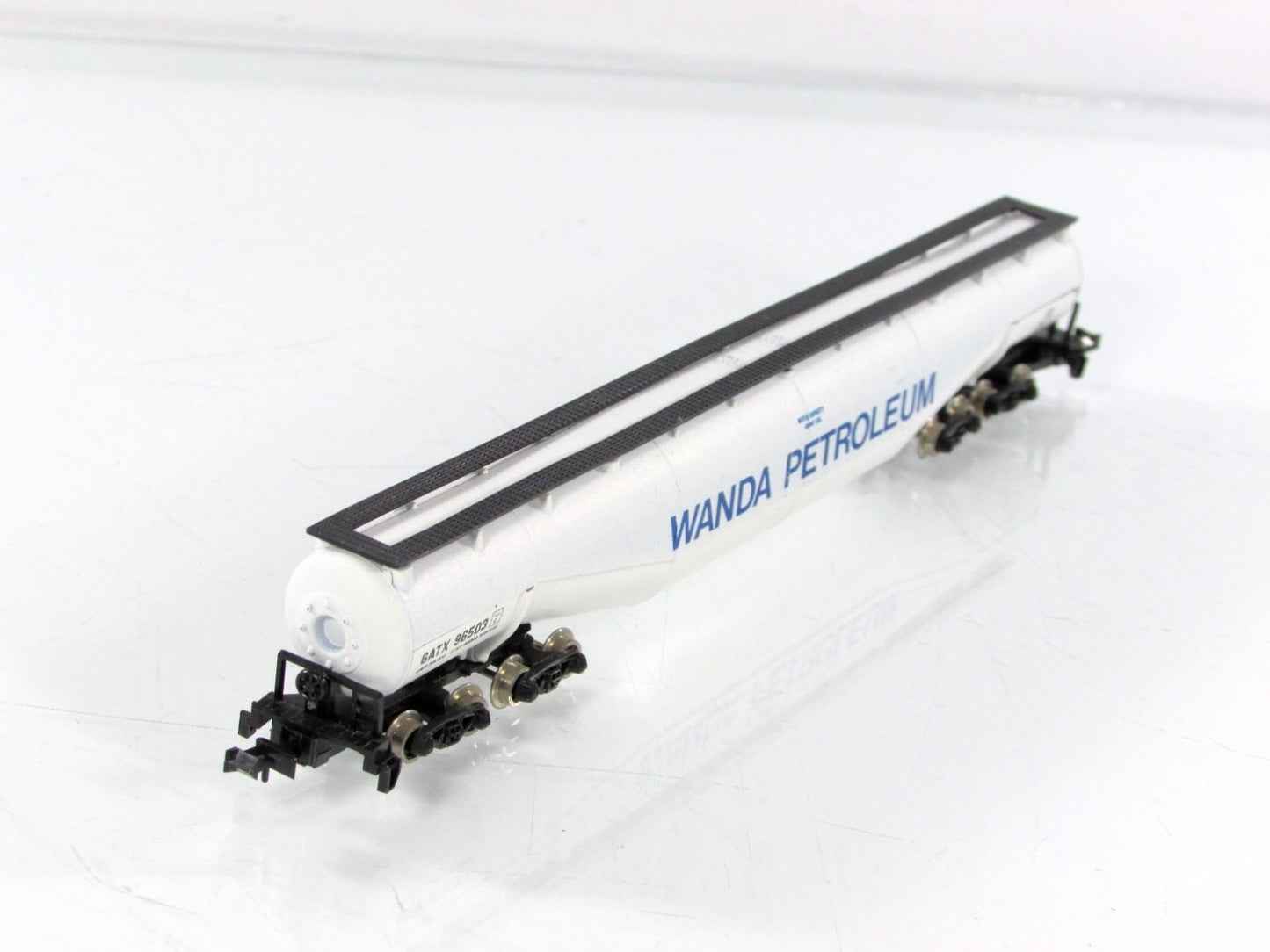 N Scale **WANDA PETROLEUM** 94' Jumbo Whale Belly Tanker GATX 96503 --Atlas 3113