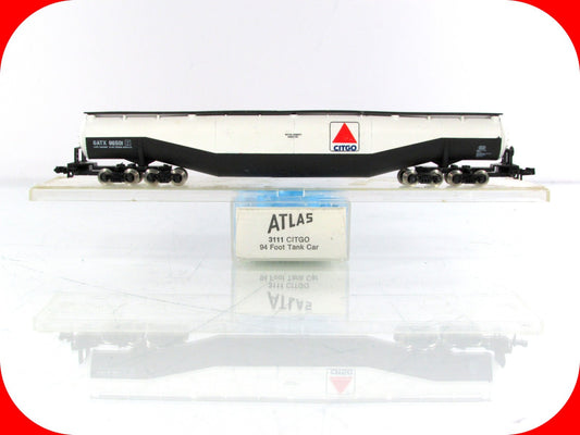 N Scale ****CITGO**** Jumbo 94' Whale Belly Tank Car, GATX 96501 --- Atlas 3111