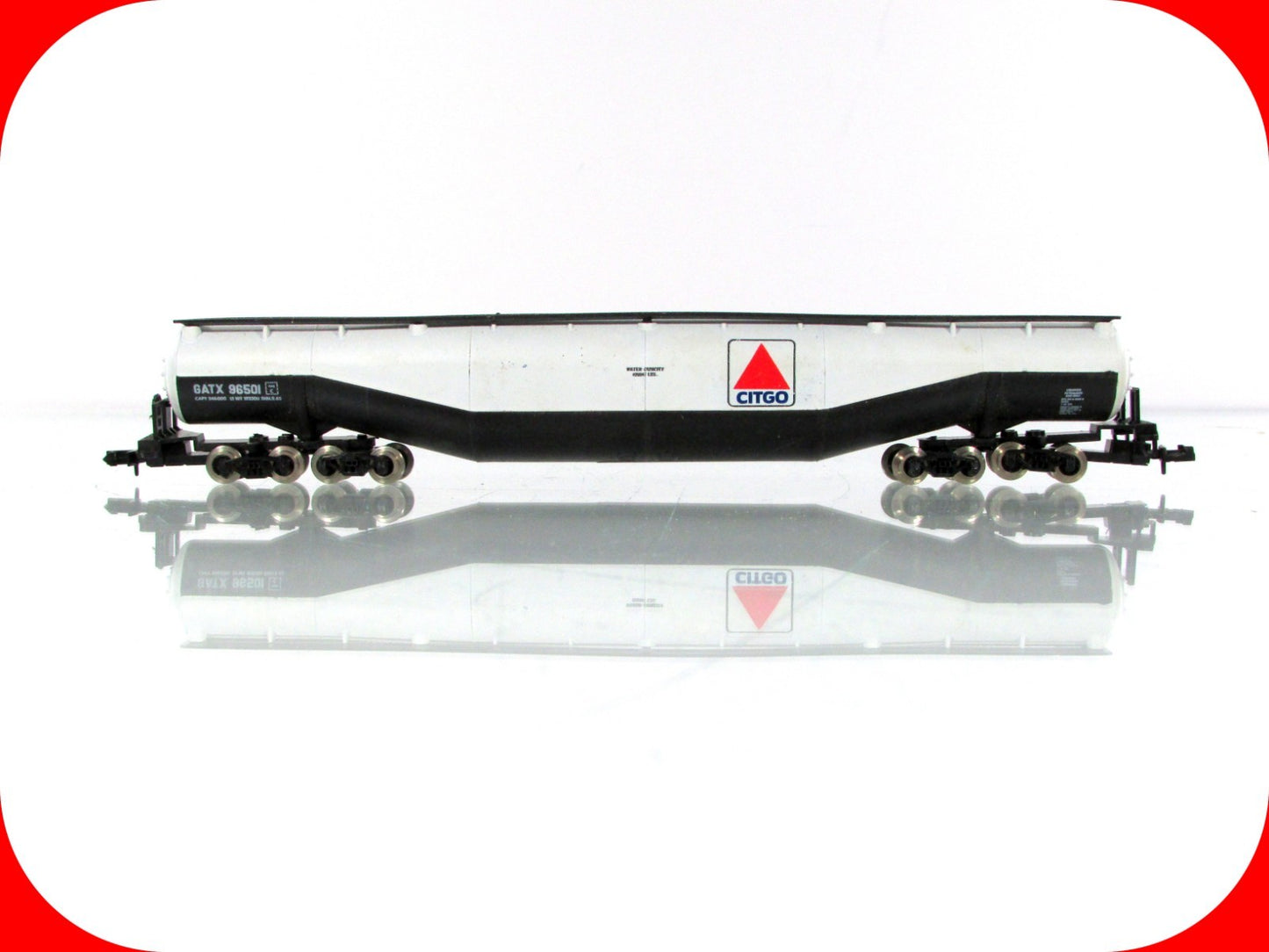 N Scale ****CITGO**** Jumbo 94' Whale Belly Tank Car, GATX 96501 ---- Atlas 3111
