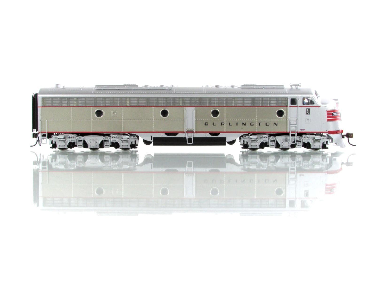 HO Scale **BURLINGTON** E8A Diesel, CBQ 9964 - Broadway 2355, DCC Paragon2 Sound