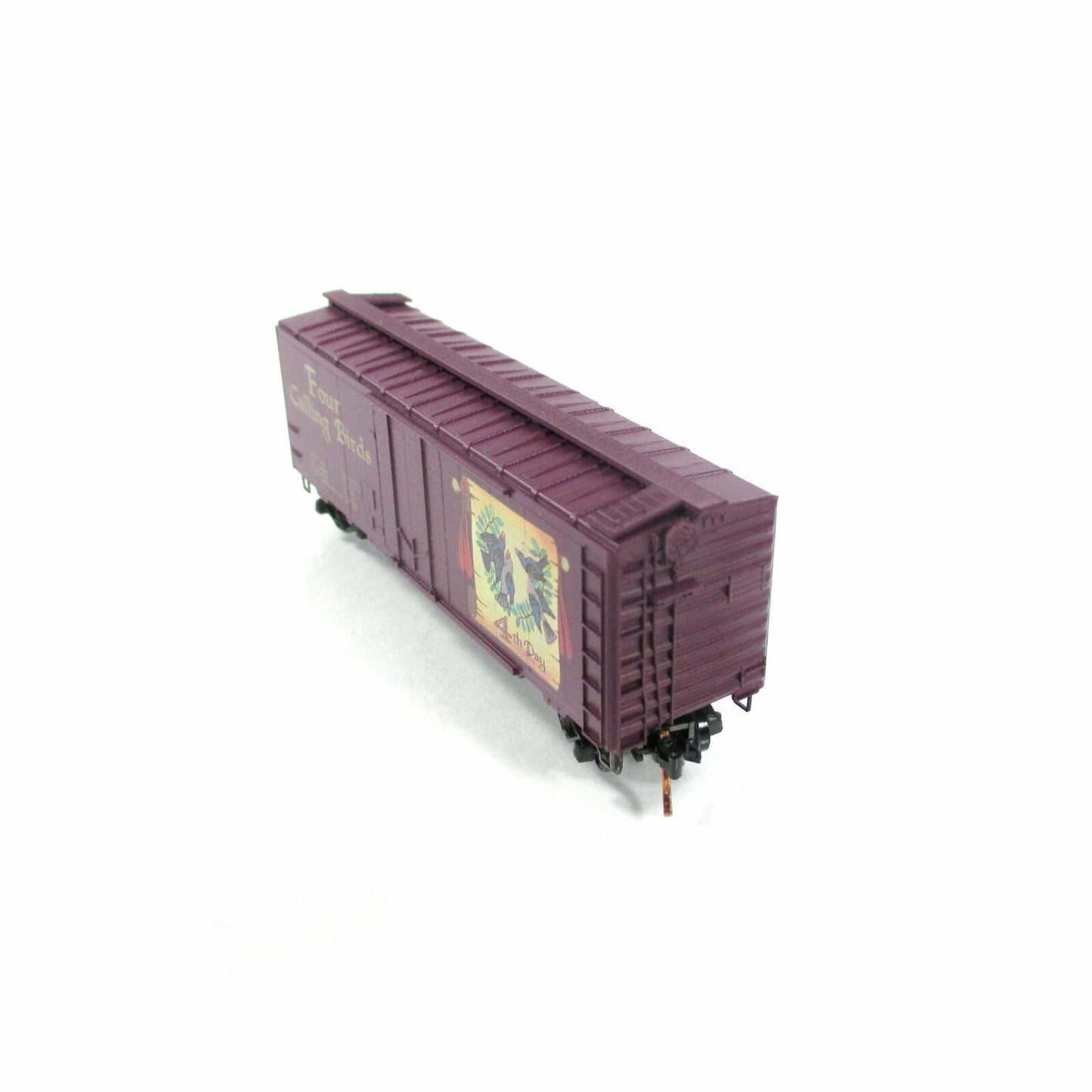N Scale **FOUR CALLING BIRDS** 12 Days Christmas Box Car, -Micro Trains 02100504