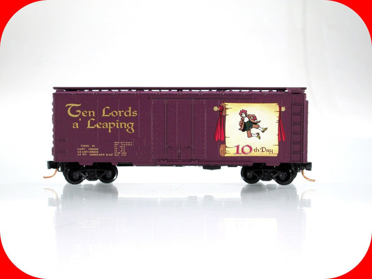 N Scale **TEN LORDS LEAPING** 12 Days Christmas Box Car --Micro Trains 02100510