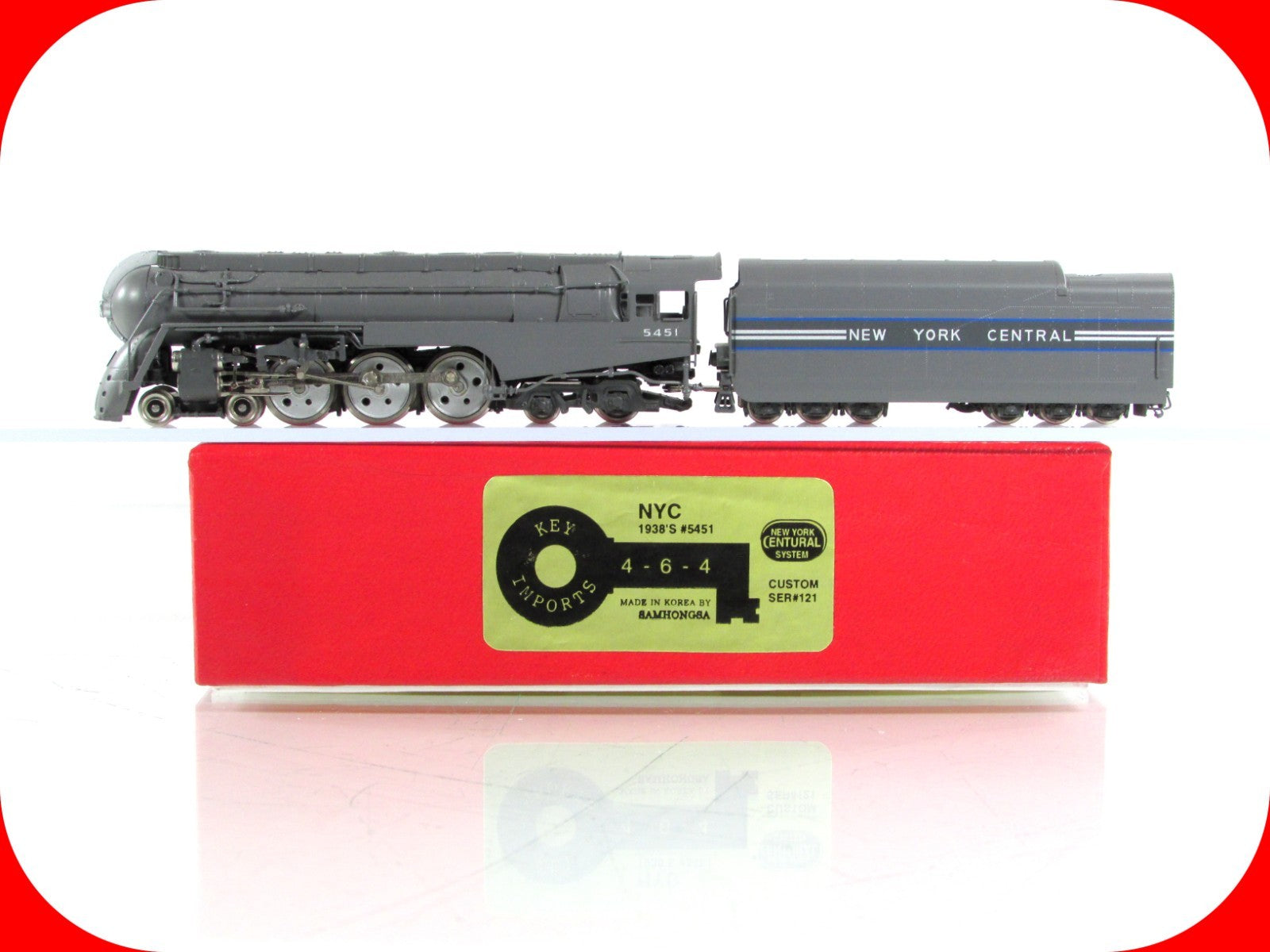 Mastercard 5451 N Scale BRASS ***NEW YORK CENTRAL** 1938'S 4-6-4 Dreyfuss Hudson, NYC ...