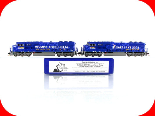 N Scale BRASS ***UP OLYMPIC TORCH RELAY*** SD70M 2001-2002 Set - Overland 2941.1