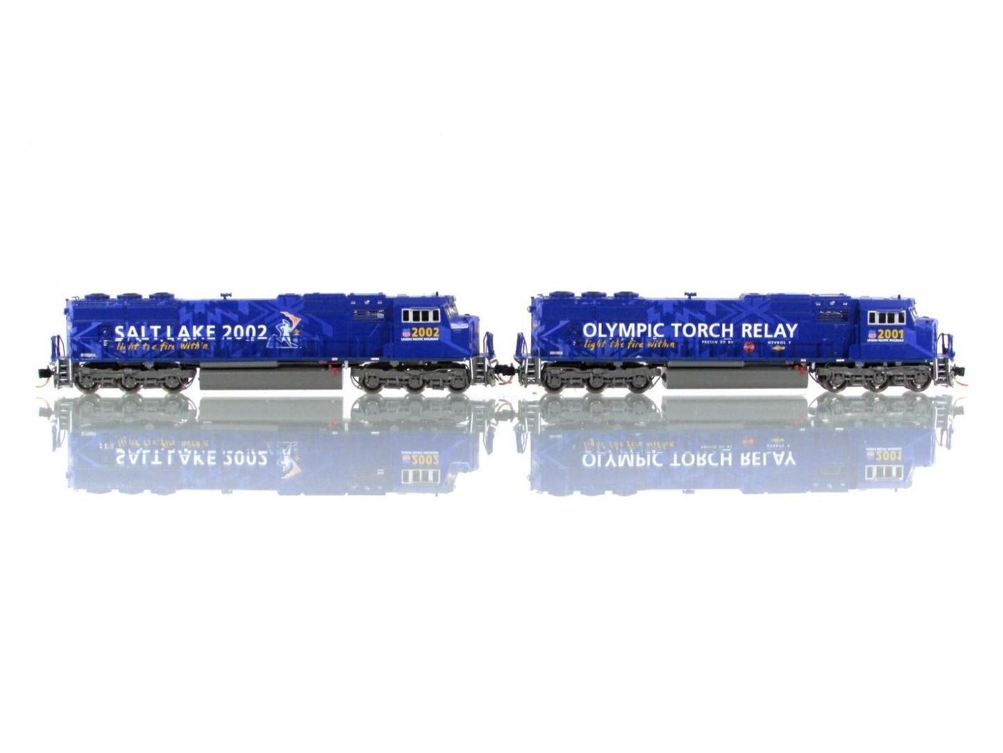 N Scale BRASS ***UP OLYMPIC TORCH RELAY*** SD70M 2001-2002 Set - Overland 2941.1