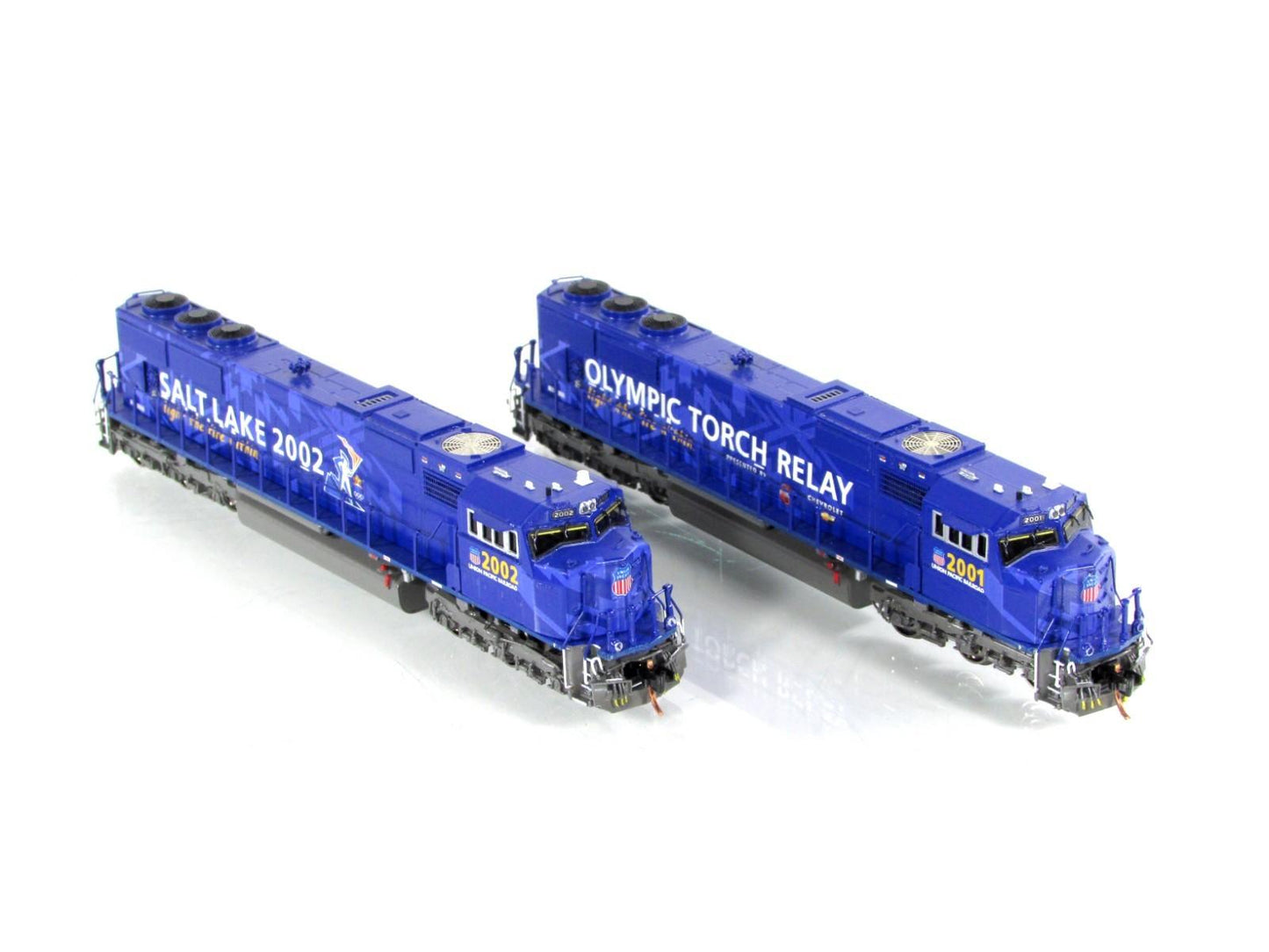 N Scale BRASS ***UP OLYMPIC TORCH RELAY*** SD70M 2001-2002 Set - Overland 2941.1