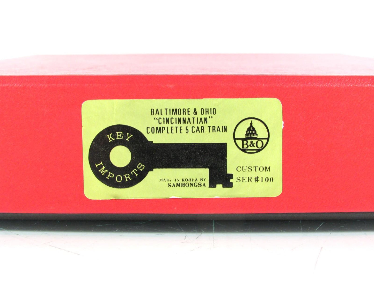 N Scale BRASS ***BALTIMORE & OHIO CINCINNATIAN*** Passenger 5-Car Set - KEY