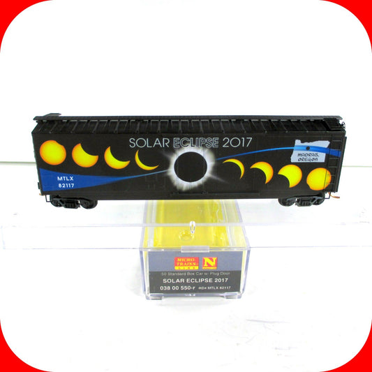 N Scale **SOLAR ECLIPSE 2017** Box Car, MTLX 82117 - Micro Trains 03800550 *RARE