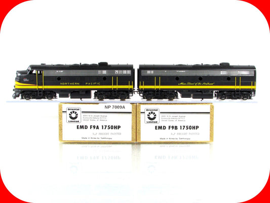 HO Scale BRASS ***NORTHERN PACIFIC*** EMD F9A-F9B 1750HP Locomotives -- Oriental