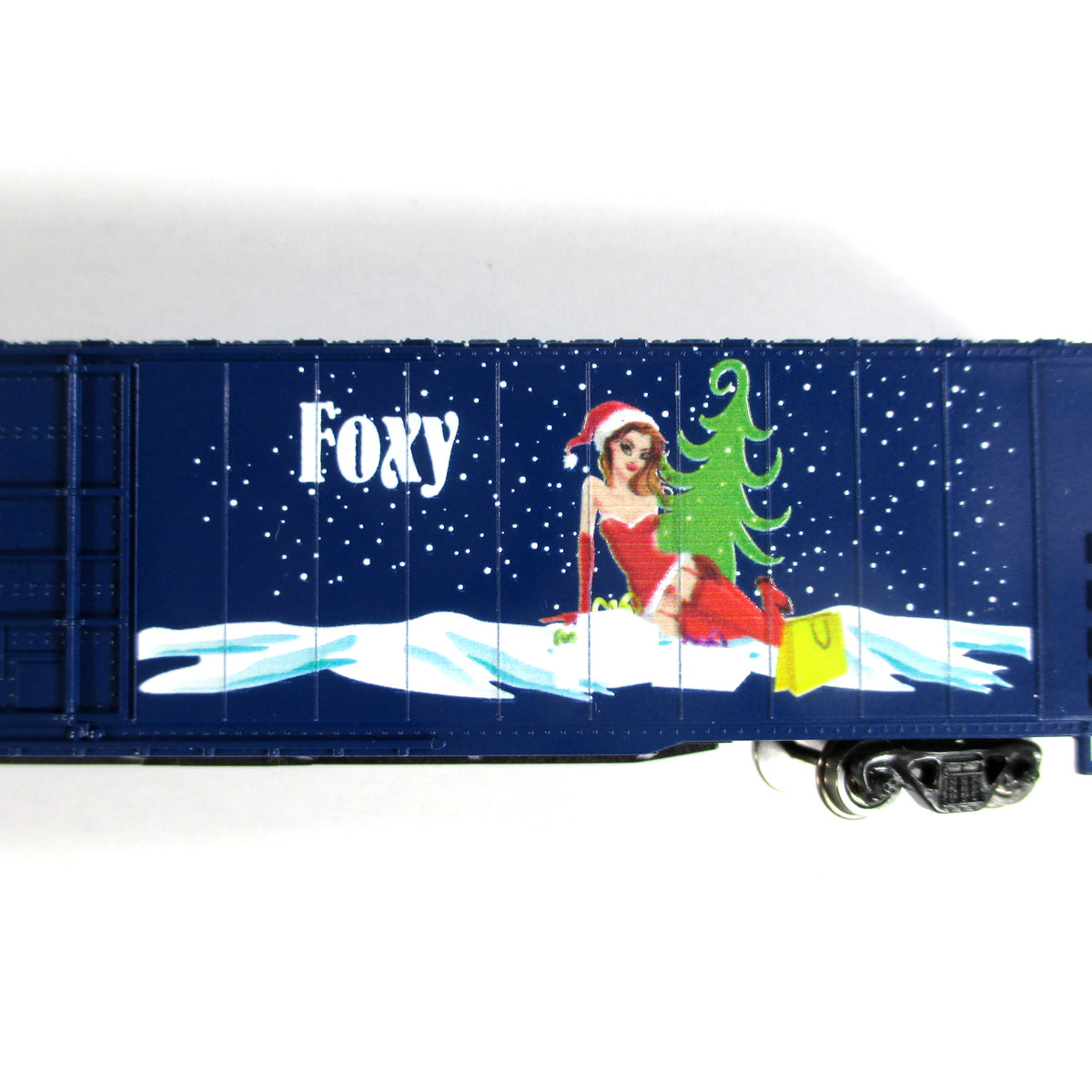 N Scale **SANTA'S FOXY HELPER** Christmas 2017 Hi-Cube Box Car - Con-Cor 555618
