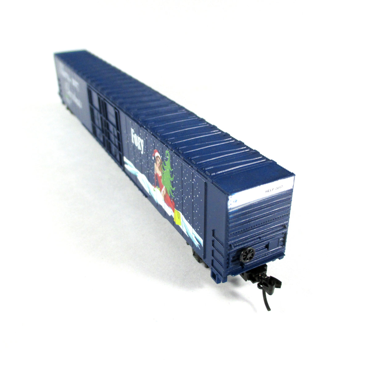 N Scale **SANTA'S FOXY HELPER** Christmas 2017 Hi-Cube Box Car - Con-Cor 555618