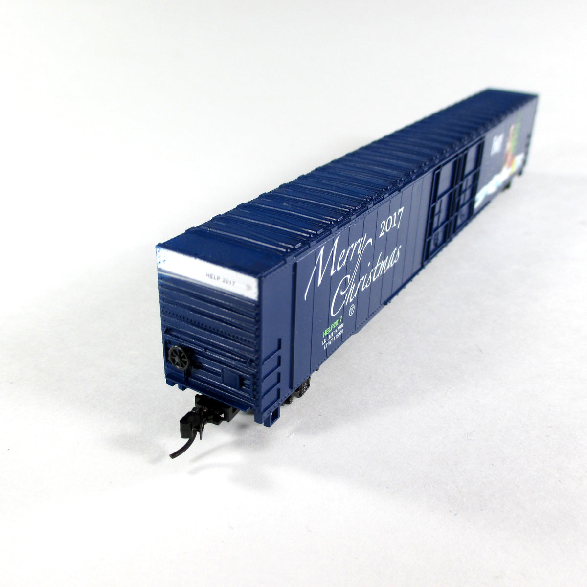 N Scale **SANTA'S FOXY HELPER** Christmas 2017 Hi-Cube Box Car - Con-Cor 555618