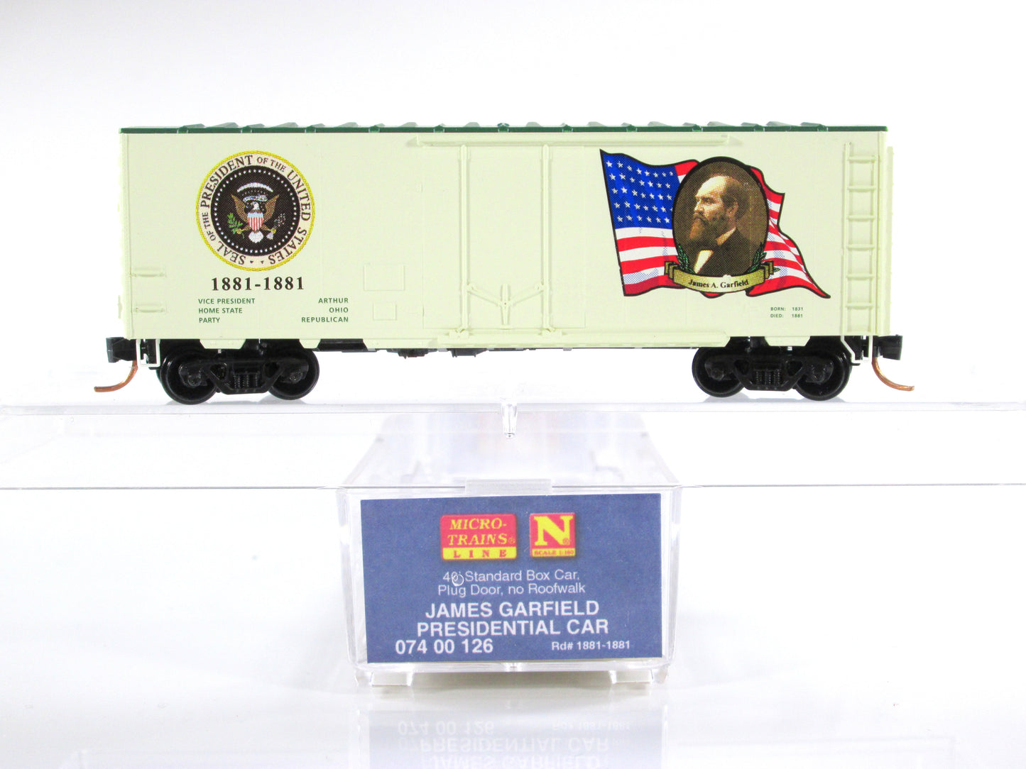 N Scale United States Presidential 40' Box Car Variety Lot - Micro Trains