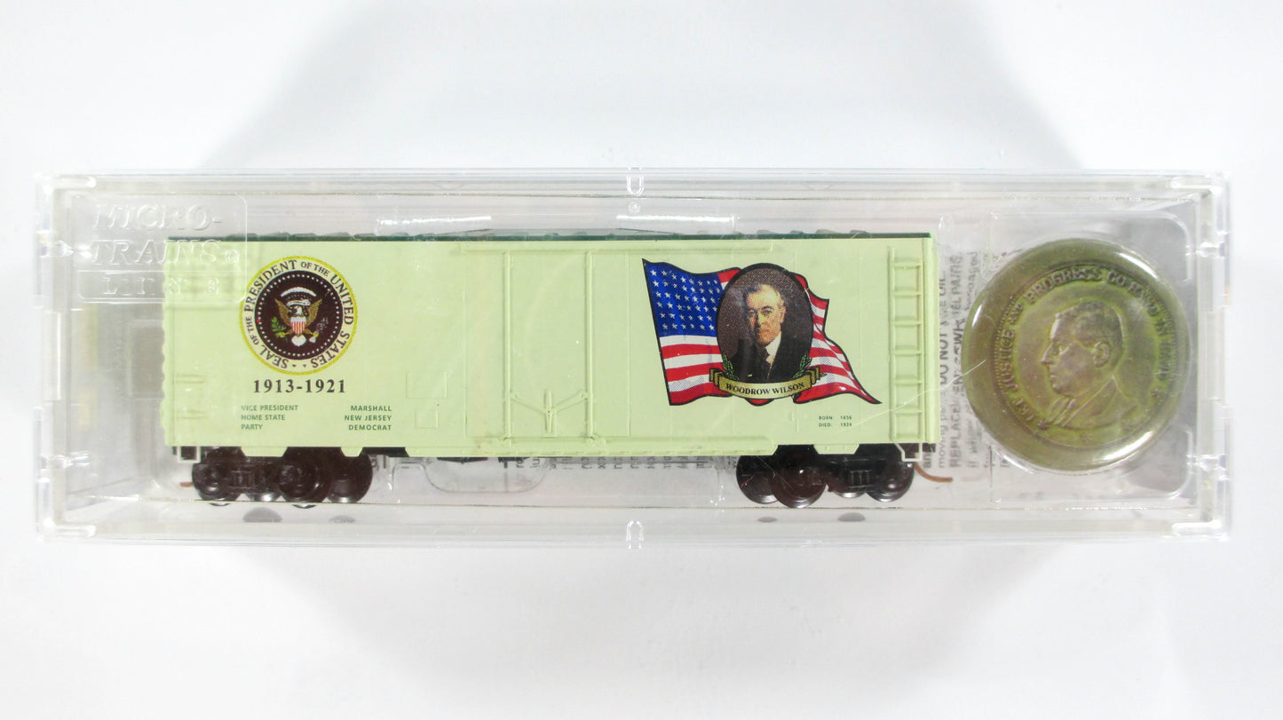 N Scale United States Presidential 40' Box Car Variety Lot - Micro Trains