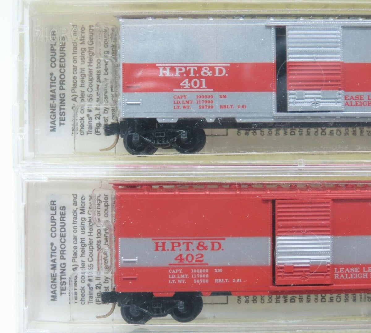 N Scale *Highpoint, Thomasville, Denton* Box Car Set - Raleigh Rails, MTL RARE