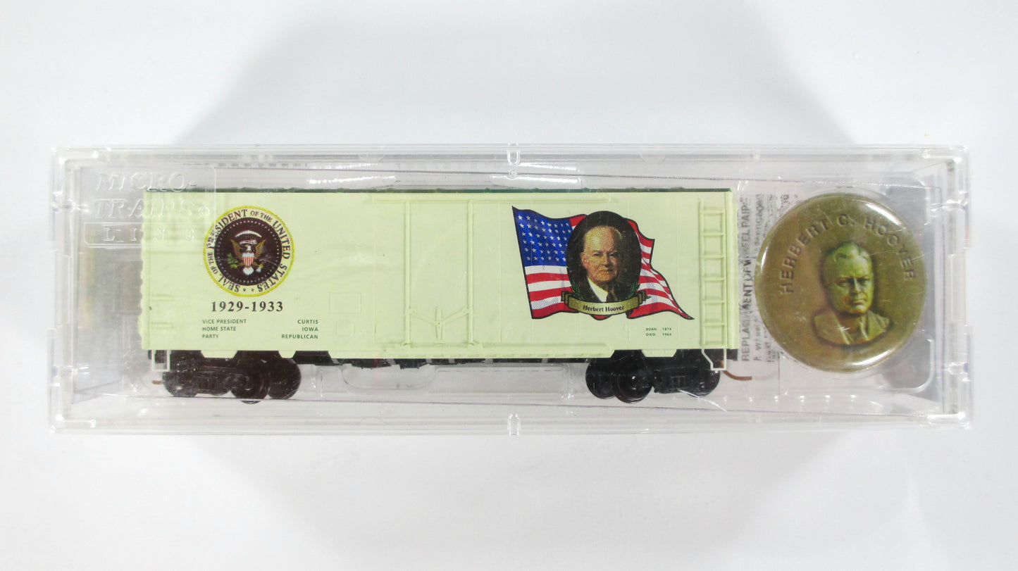 N Scale United States Presidential 40' Box Car Variety Lot - Micro Trains