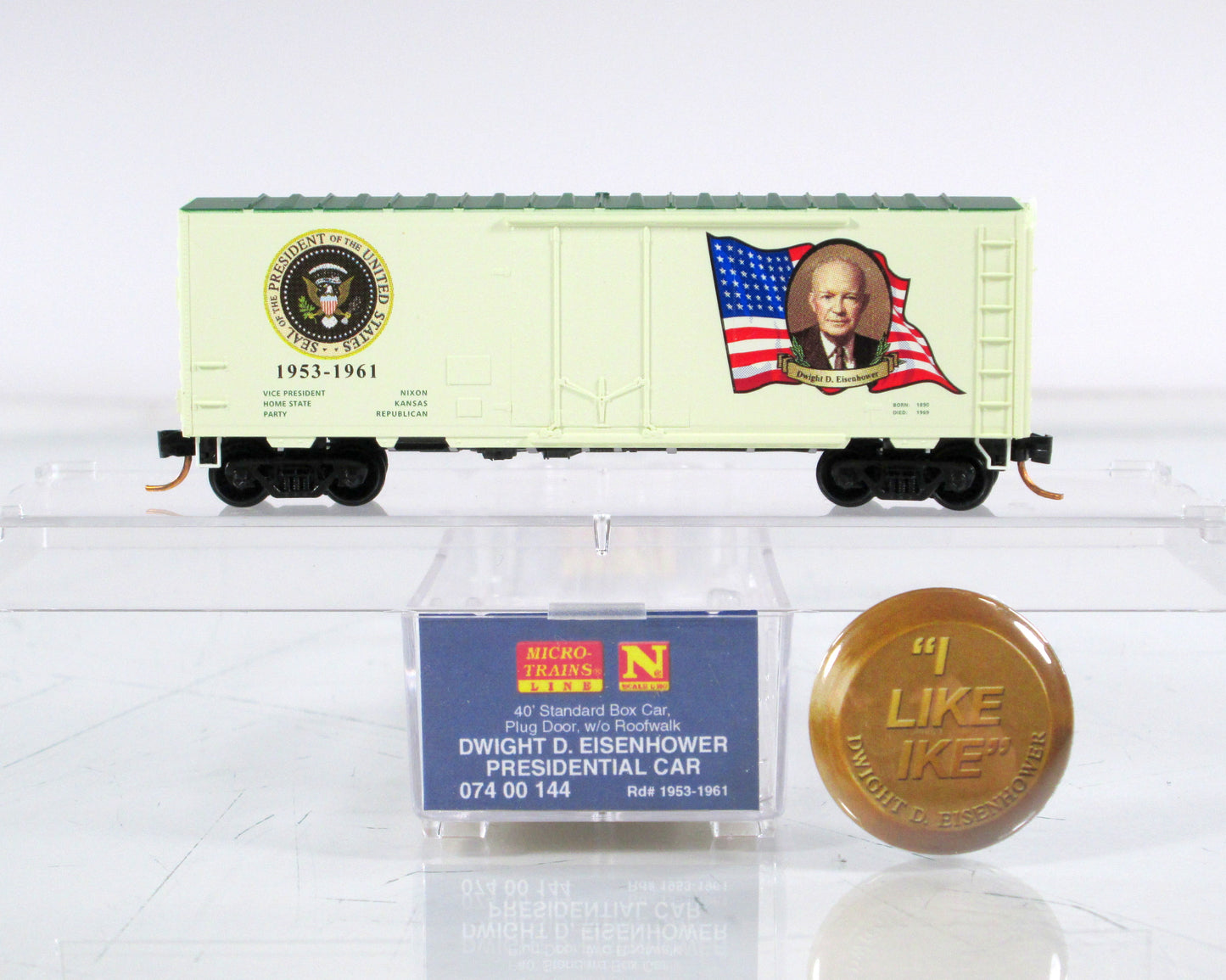 N Scale United States Presidential 40' Box Car Variety Lot - Micro Trains